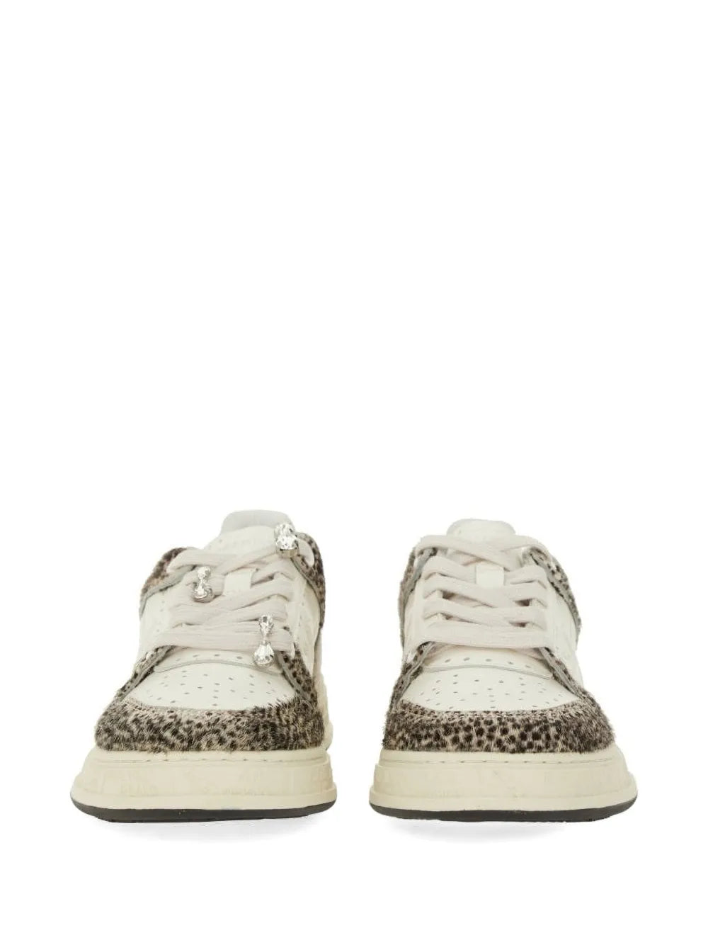 Premiata Quinnd 7655 Animal-print Embellished Sneakers