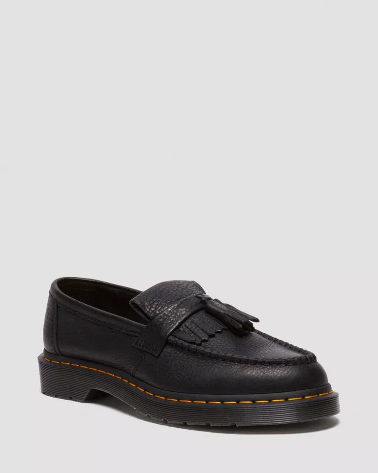 Dr. Martens Adrian Yellow Stich Ambassador Leather Loafers  -  Black — Ambassador
