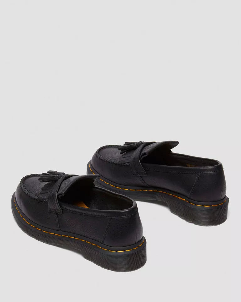 Dr. Martens Adrian Yellow Stich Ambassador Leather Loafers  -  Black — Ambassador