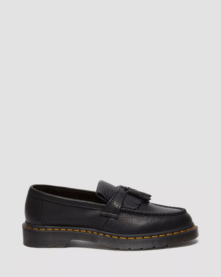 Dr. Martens Adrian Yellow Stich Ambassador Leather Loafers  -  Black — Ambassador