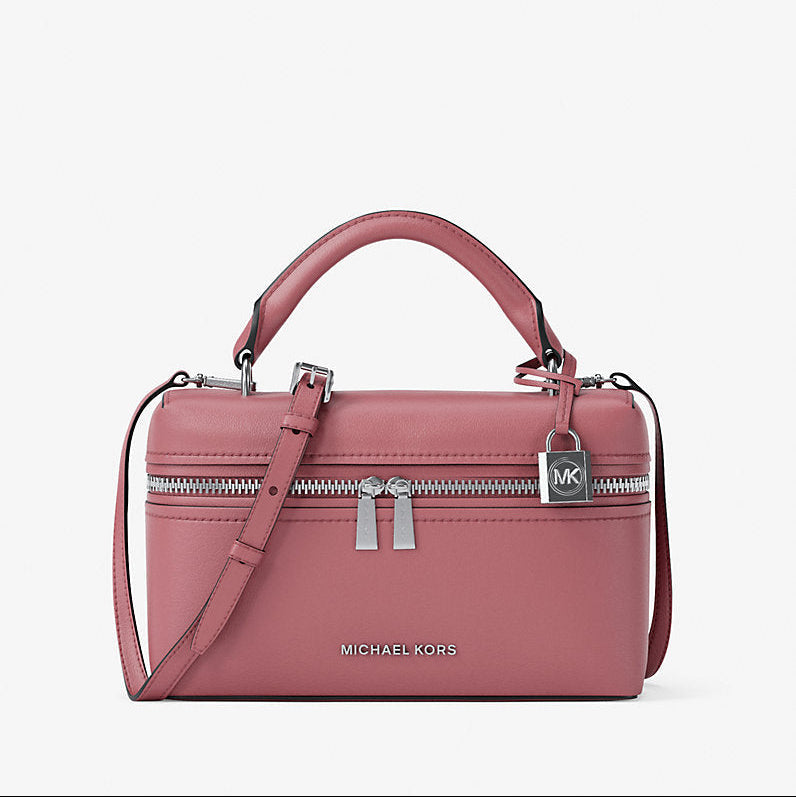 Michael Kors Jana Extra-Small Leather Crossbody Bag- ROSEWOOD