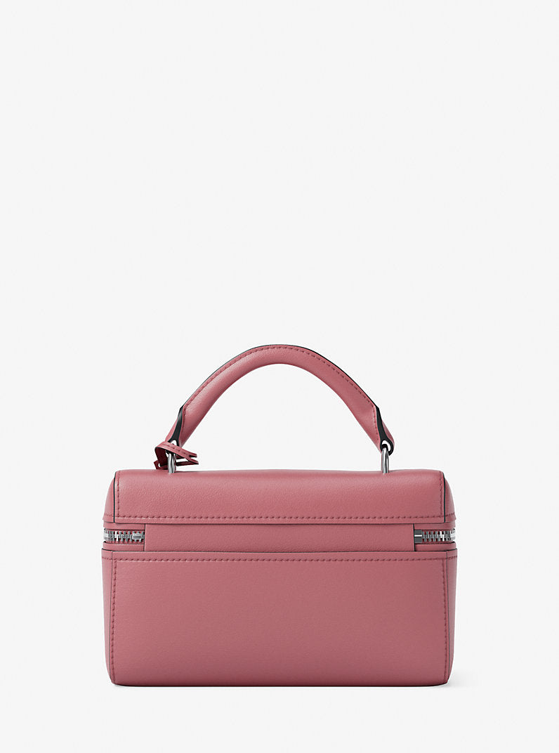 Michael Kors Jana Extra-Small Leather Crossbody Bag- ROSEWOOD