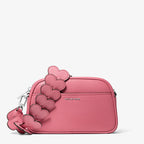 Michael Kors Jet Set Small Leather and Heart Embellished Strap Camera Crossbody Bag- ROSEWOOD