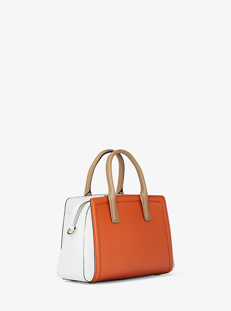 Michael Kors Laila Extra-Small Color-Block Leather Crossbody Bag-MIMOSA MULTI