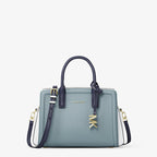 Michael Kors Laila Extra-Small Color-Block Leather Crossbody Bag-CHAMBRAY MULTI