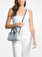 Michael Kors Laila Extra-Small Color-Block Leather Crossbody Bag-CHAMBRAY MULTI
