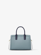 Michael Kors Laila Extra-Small Color-Block Leather Crossbody Bag-CHAMBRAY MULTI