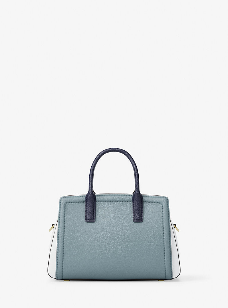 Michael Kors Laila Extra-Small Color-Block Leather Crossbody Bag-CHAMBRAY MULTI