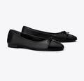 TORY BURCH CAP-TOE BALLET   -    Perfect Black