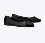 TORY BURCH CAP-TOE BALLET   -    Perfect Black