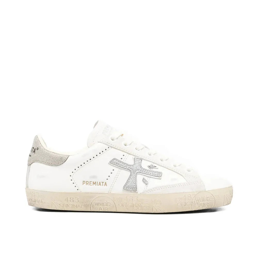 Premiata Stevend Glitter-Appliqué Sneakers
