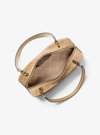 Michael Kors Cecily Medium Suede Shoulder Bag-CAMEL