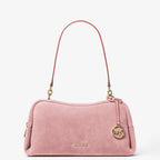Michael Kors Cecily Medium Suede Shoulder Bag-POWDER BLUSH