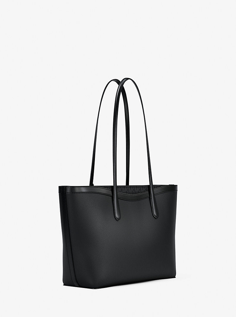 Michael Kors Arden Large Pebbled Leather Tote Bag-BLACK