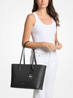 Michael Kors Arden Large Pebbled Leather Tote Bag-BLACK