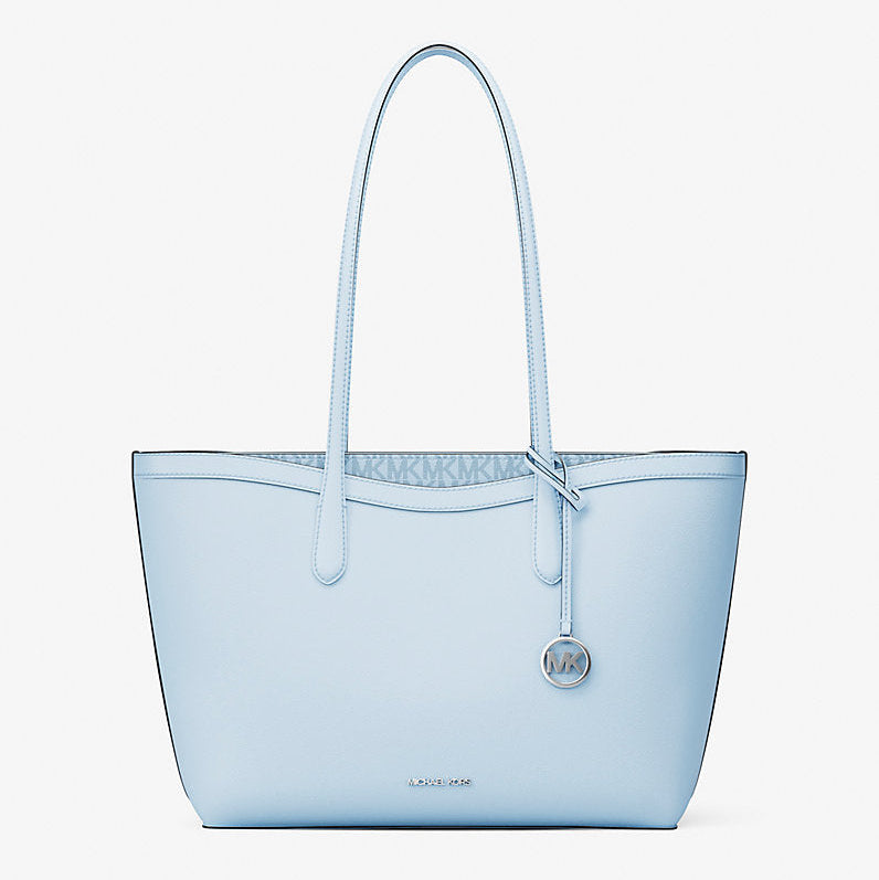Michael Kors Arden Large Pebbled Leather Tote Bag-PALE OCEAN