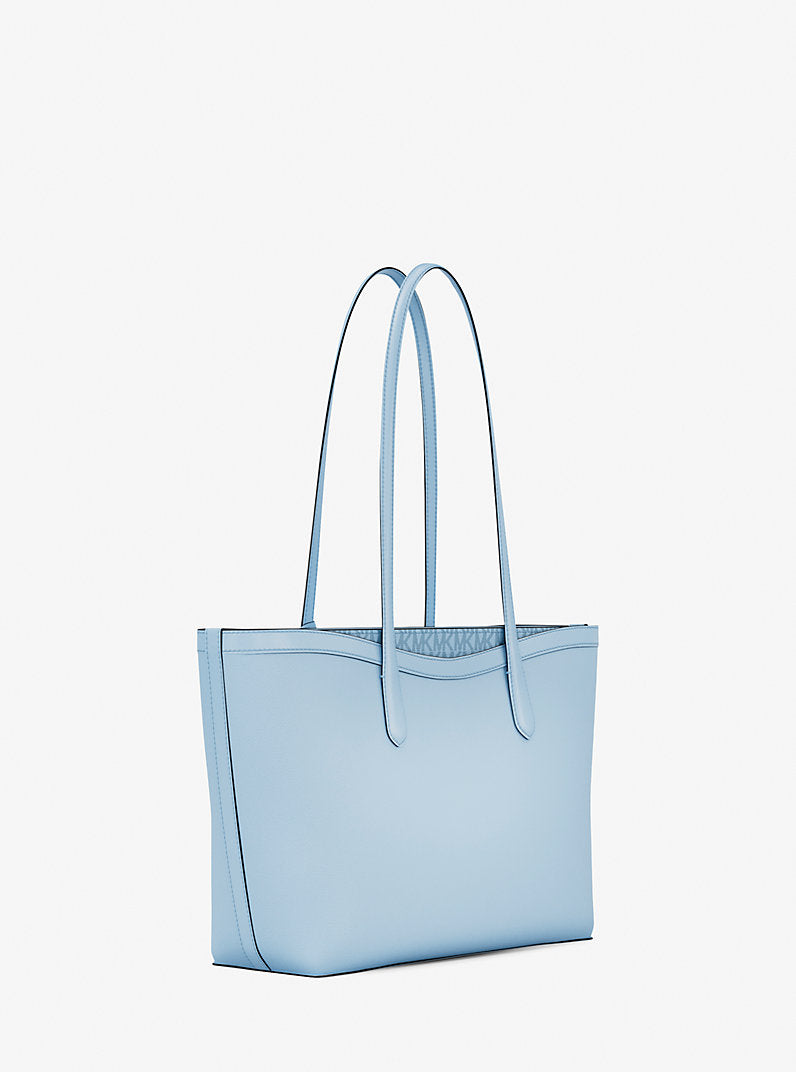 Michael Kors Arden Large Pebbled Leather Tote Bag-PALE OCEAN