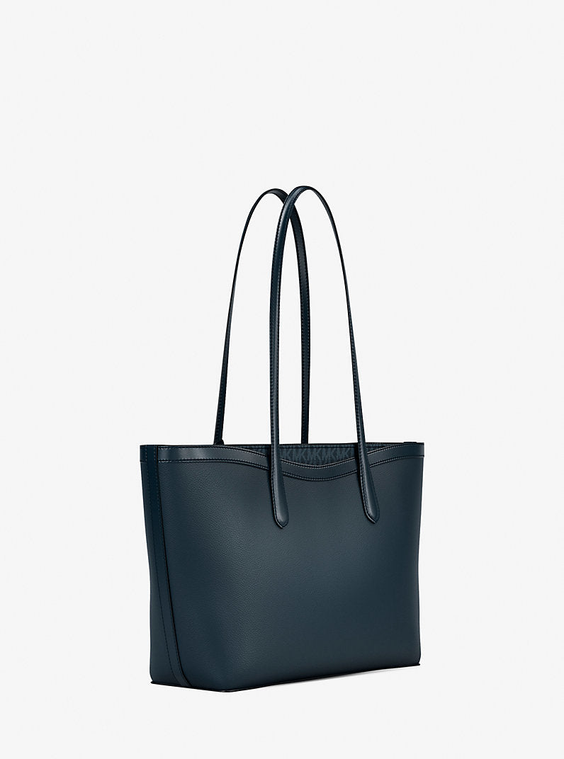Michael Kors Arden Large Pebbled Leather Tote Bag-ADMIRAL