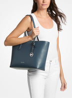 Michael Kors Arden Large Pebbled Leather Tote Bag-ADMIRAL