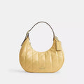 Coach Emily Shoulder Bag With Quilting   -  Gold/Soft Yellow