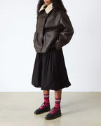 Dr. Martens Elphie II Virginia leather ballet flats  -  Black — Virginia
