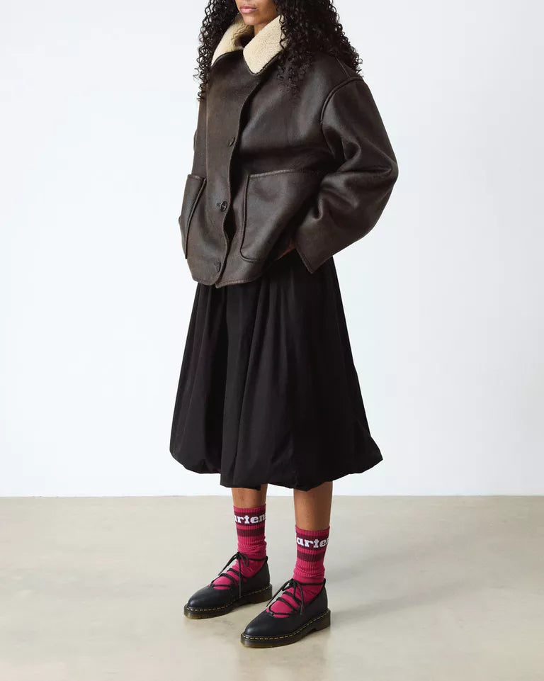 Dr. Martens Elphie II Virginia leather ballet flats  -  Black — Virginia