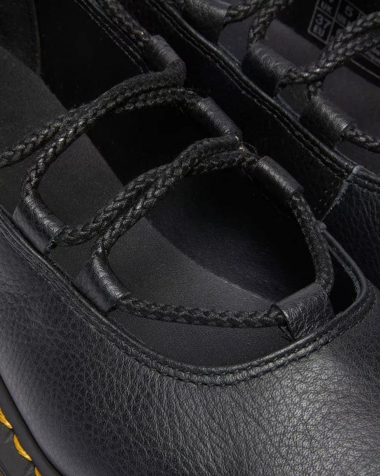 Dr. Martens Elphie II Virginia leather ballet flats  -  Black — Virginia