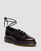 Dr. Martens Elphie II leather ballet flats  -  Cherry Red — Arcadia
