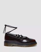 Dr. Martens Elphie II leather ballet flats  -  Cherry Red — Arcadia