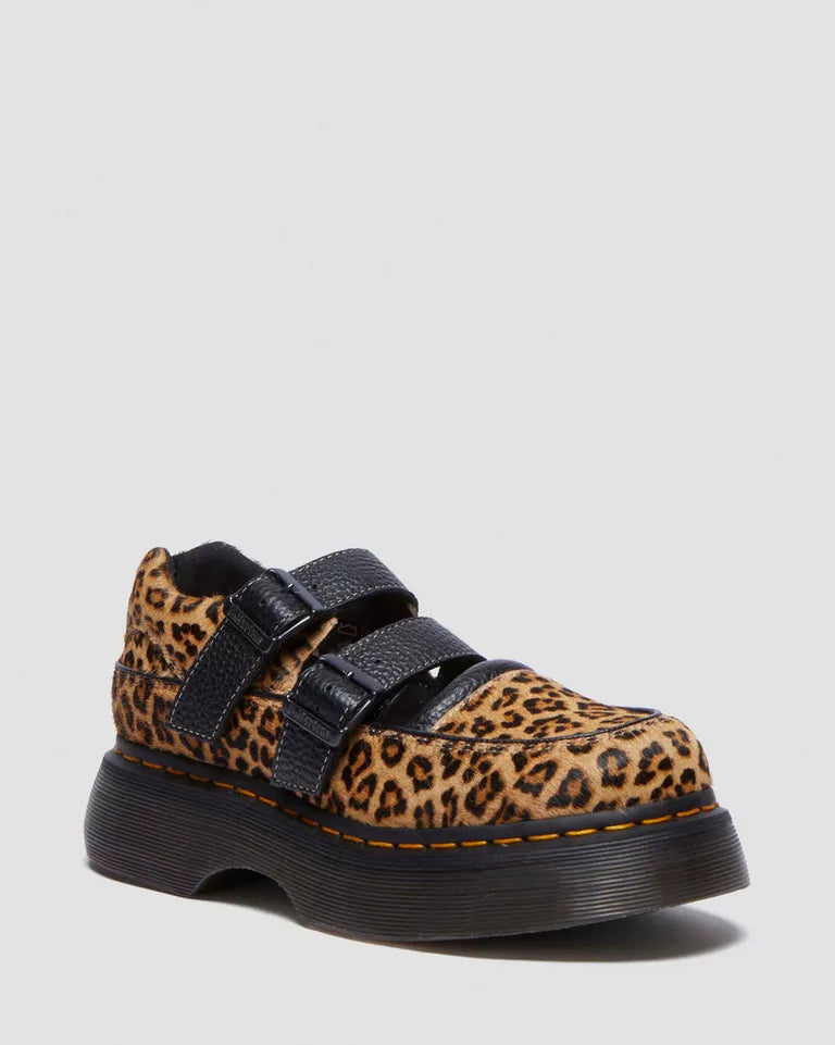 Dr. Martens Buzz leopard Mary Jane shoes  -  Light Tan