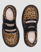Dr. Martens Buzz leopard Mary Jane shoes  -  Light Tan