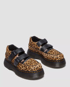 Dr. Martens Buzz leopard Mary Jane shoes  -  Light Tan