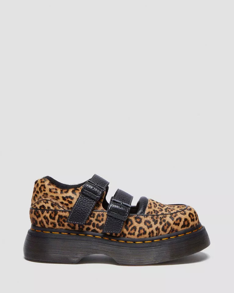 Dr. Martens Buzz leopard Mary Jane shoes  -  Light Tan