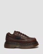 Dr. Martens Buzz 5-eye Grizzly leather shoes  -  Dark Brown — Grizzly