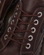 Dr. Martens Buzz 5-eye Grizzly leather shoes  -  Dark Brown — Grizzly