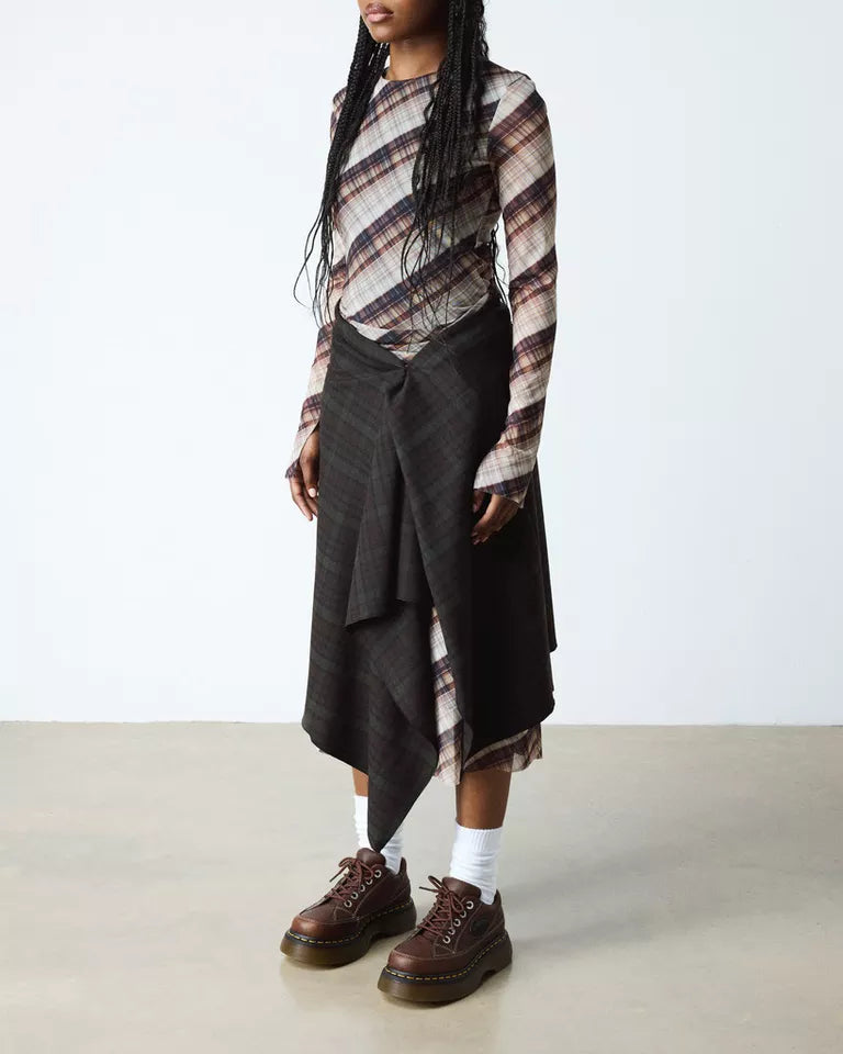 Dr. Martens Buzz 5-eye Grizzly leather shoes  -  Dark Brown — Grizzly