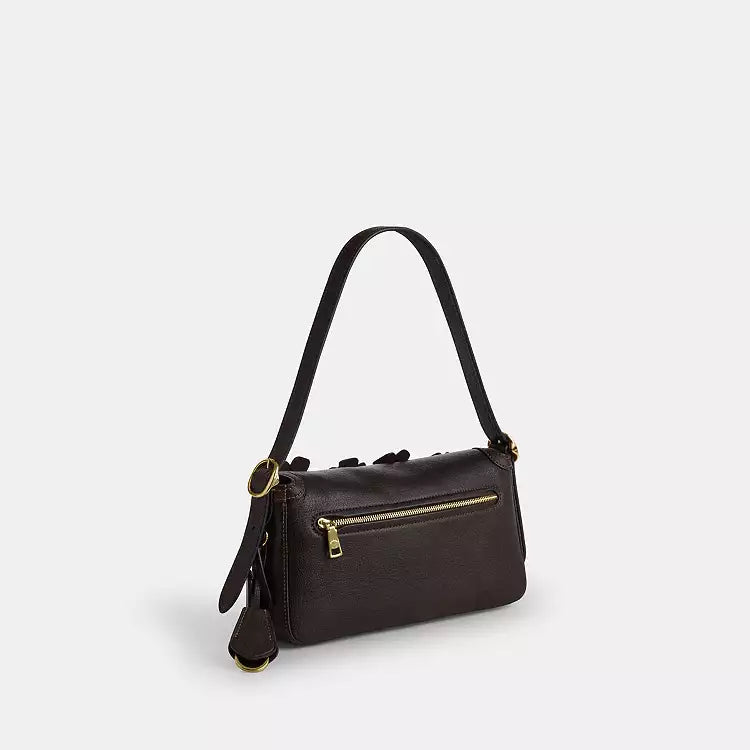 Coach Etta Small Flap Shoulder Bag  -  Gold/Maple