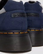 Dr. Martens Buzz Strap Mixed Material Shoes  -  Dark Blue & Grey