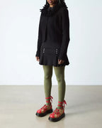 Dr. Martens BUZZ BALLERINA LEATHER SHOES  -  Red