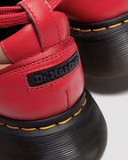 Dr. Martens BUZZ BALLERINA LEATHER SHOES  -  Red
