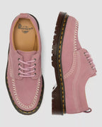 Dr. Martens Lowell Nubuck Moc Toe Shoes  -  Dusty Rose Pink — Milled Nubuck Wp