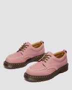 Dr. Martens Lowell Nubuck Moc Toe Shoes  -  Dusty Rose Pink — Milled Nubuck Wp