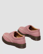 Dr. Martens Lowell Nubuck Moc Toe Shoes  -  Dusty Rose Pink — Milled Nubuck Wp