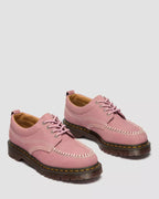 Dr. Martens Lowell Nubuck Moc Toe Shoes  -  Dusty Rose Pink — Milled Nubuck Wp