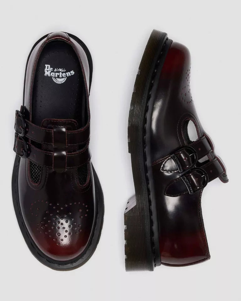 Dr. Martens 8065 ARCADIA RUB OFF LEATHER MARY JANE SHOES  -  Arcadia