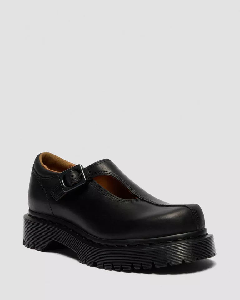 Dr. Martens Rejena Mary Jane Old Harness Leather Shoes  -  Black — Old Harness