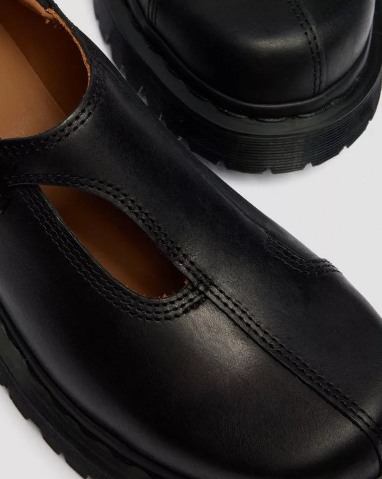 Dr. Martens Rejena Mary Jane Old Harness Leather Shoes  -  Black — Old Harness