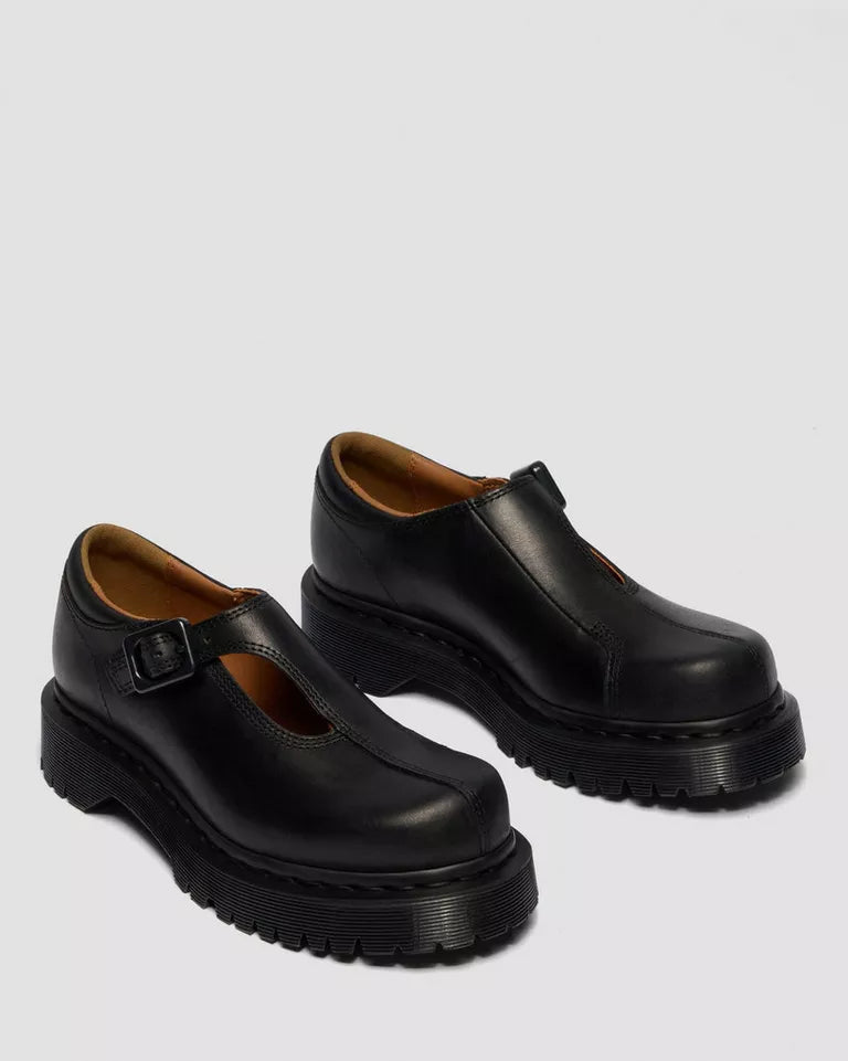 Dr. Martens Rejena Mary Jane Old Harness Leather Shoes  -  Black — Old Harness