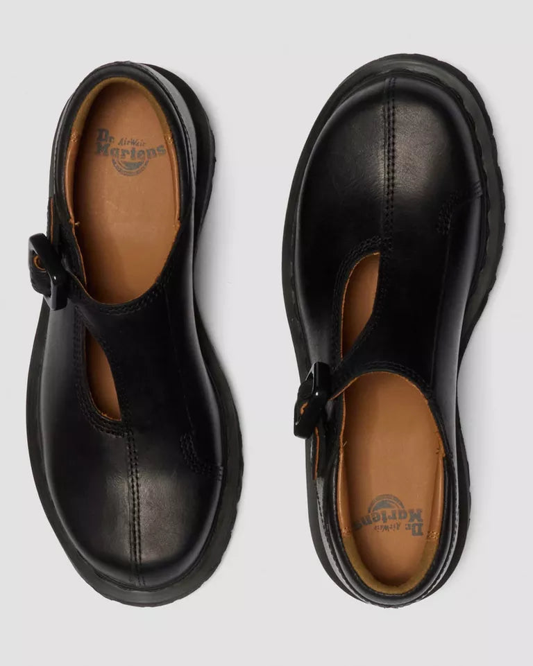 Dr. Martens Rejena Mary Jane Old Harness Leather Shoes  -  Black — Old Harness