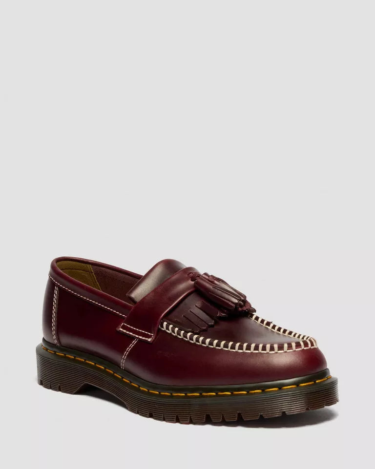 Dr. Martens Adrian Orleans Leather Tassel Loafers  -  Cherry Red — Orleans